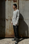 BORIS BIDJAN SABERI Long Sleeve T-Shirt AW22 LS1.2 RF FTN00001+FTJ00001 Light Gray PBBS23 4